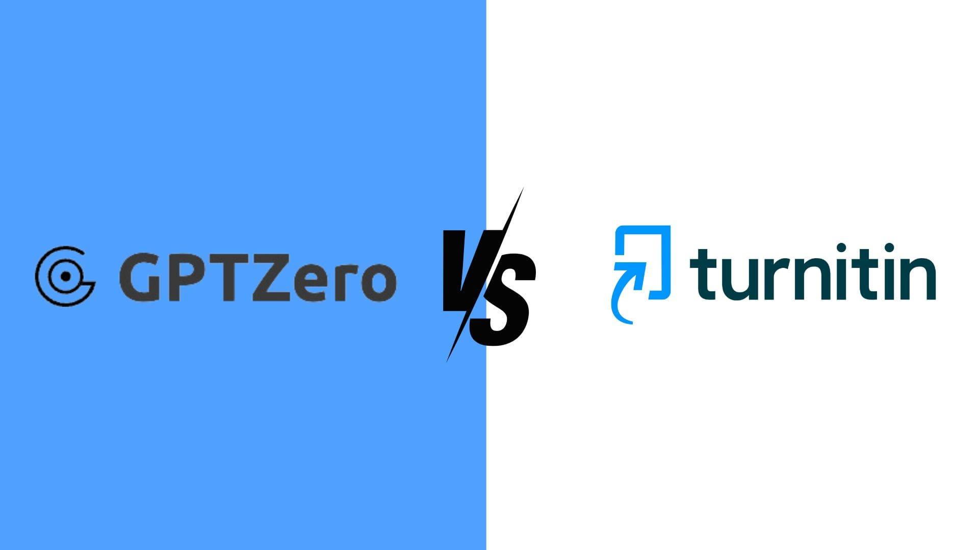 Turnitin vs GPTZero image