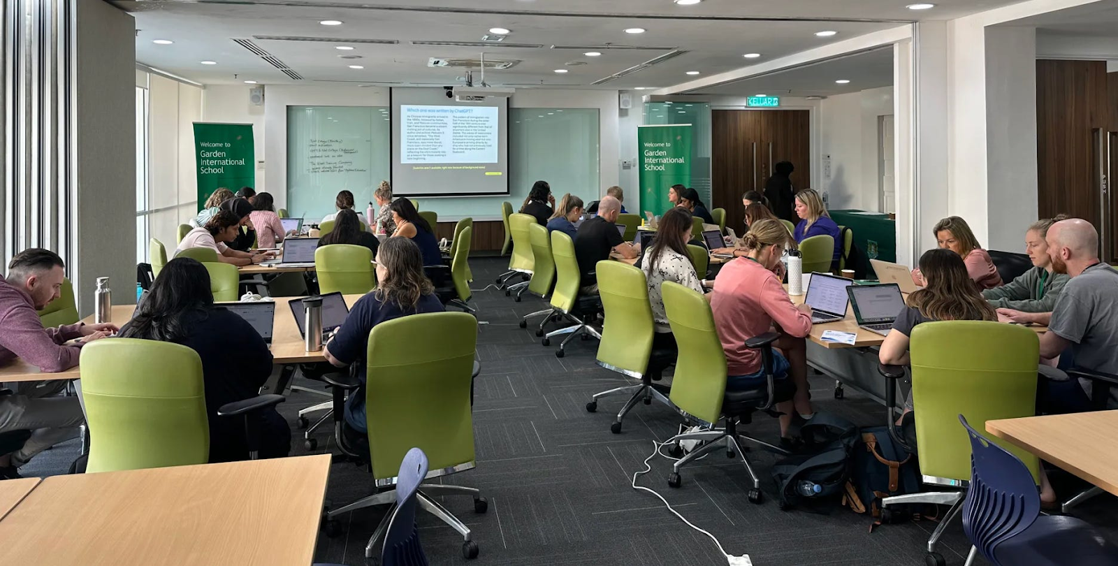 Members of our Teacher Ambassador program learning how to tackle AI in the classroom. 