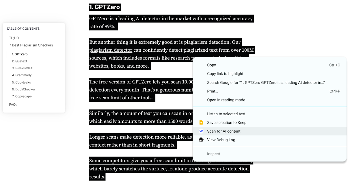 Image showing Winston AI's Chrome extension.