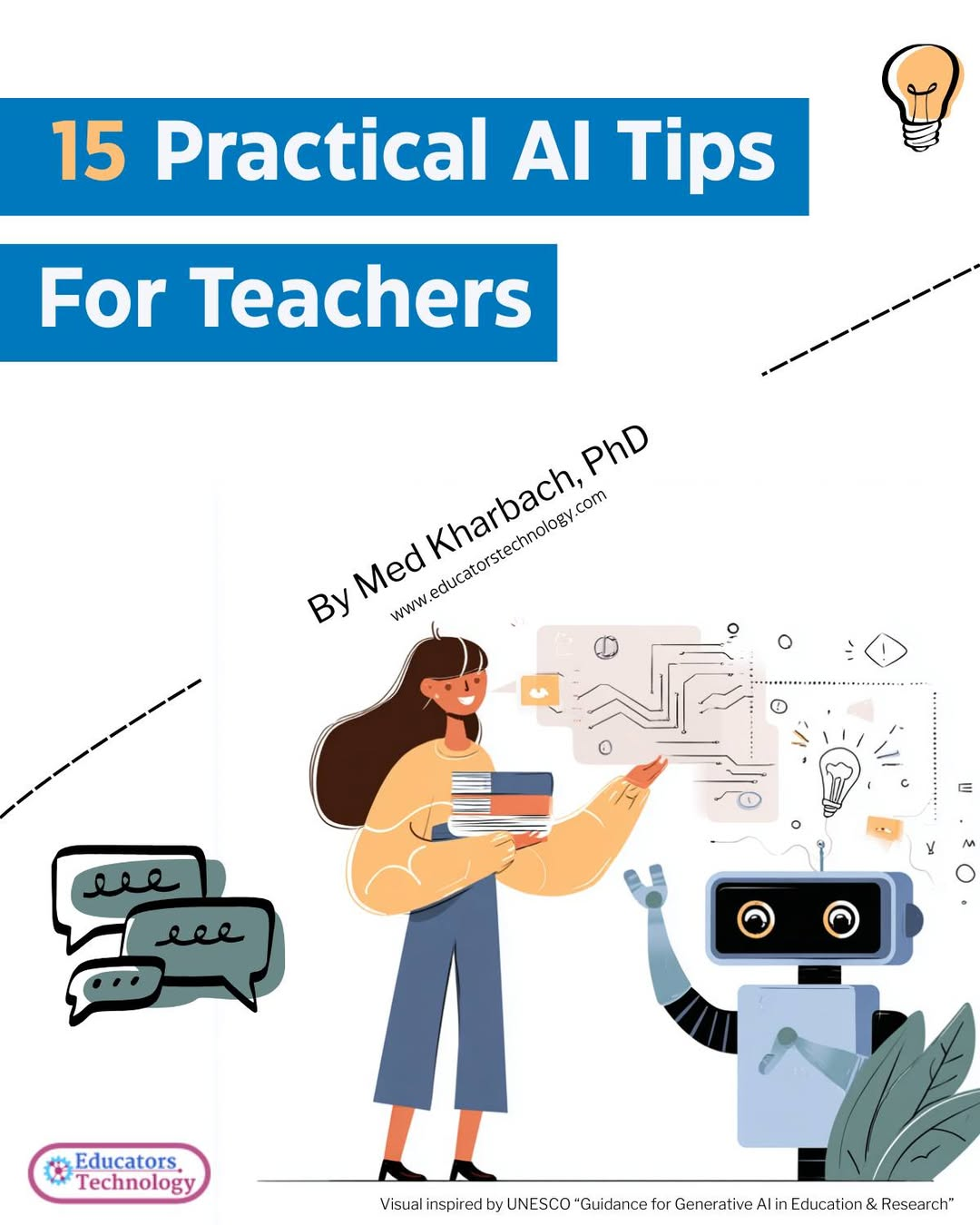 15 Practical AI Tips for Teachers - Med Kharbach’s