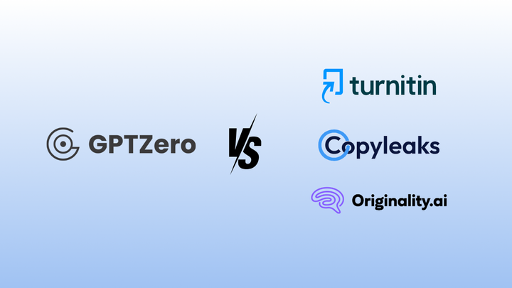 AI Benchmarking for GPTZero versus TurnitIn, Copyleaks, Originality