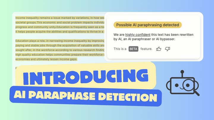 GPTZero now detects AI paraphrasers, AI bypassers, and AI humanizers.